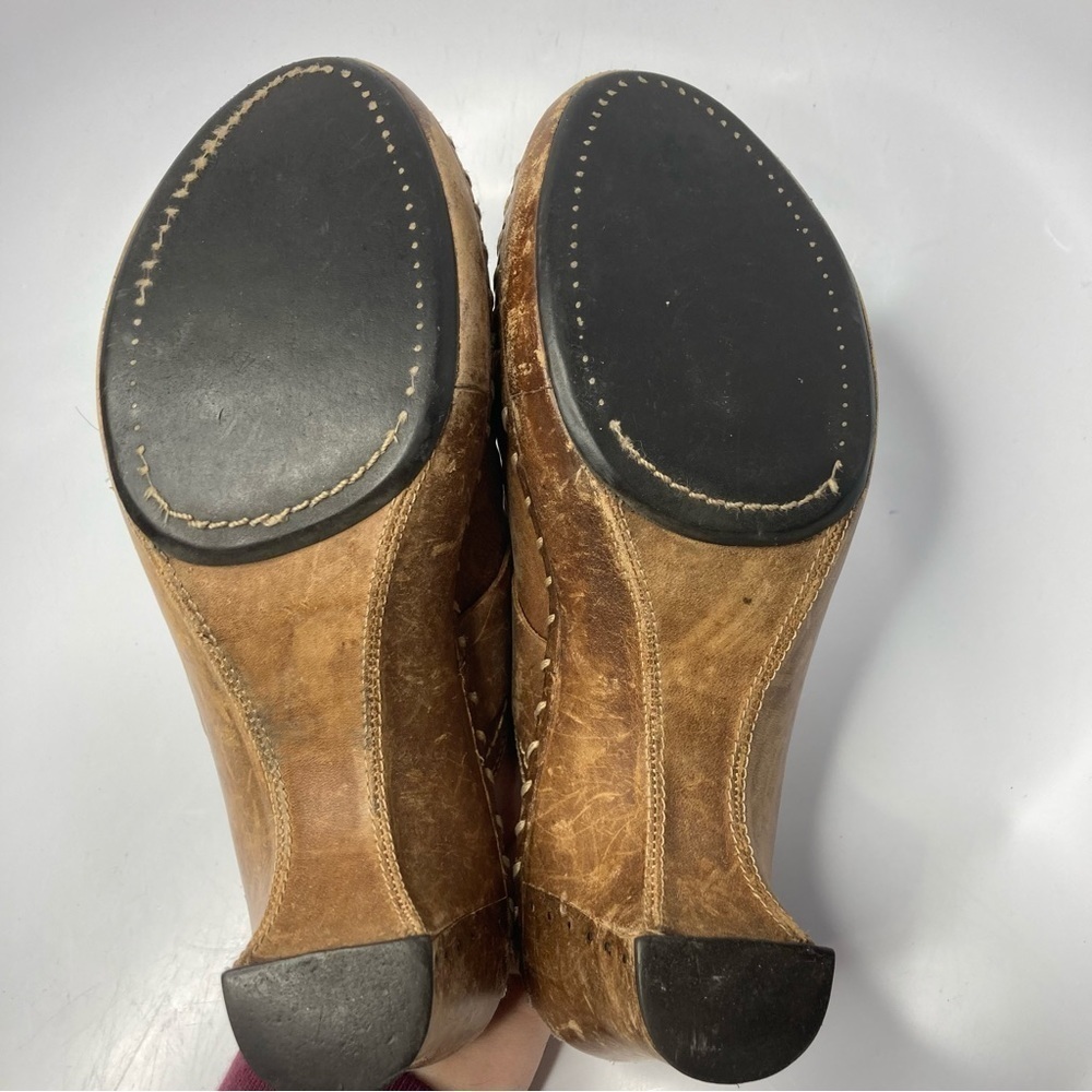 Vintage‎ Frye Charlotte ring leather mules clogs size 7 - Picture 12 of 16